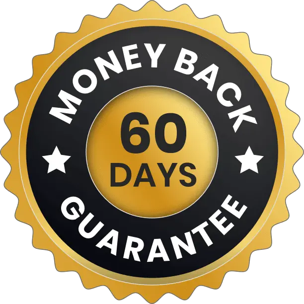 60-day money-back guarantee badge